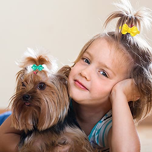 WILLBOND 100-Piece Girls Hair Barrettes – Self-Hinge Plastic Clips for Toddlers, Kids, Baby – Colorful Cute Cartoon Hair Pin Accessories (Bow) - görsel 10