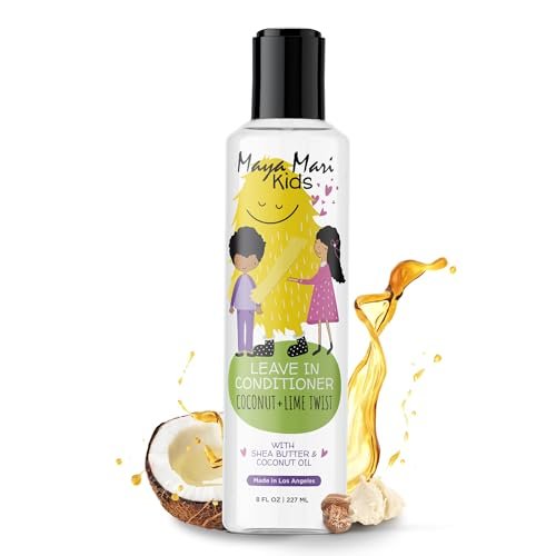 MAYA MARI Kids Leave In Conditioner and Hair Detangler - Sulfate Free Curly Hair Products for Toddlers and Babies, 8 Oz Avelisse