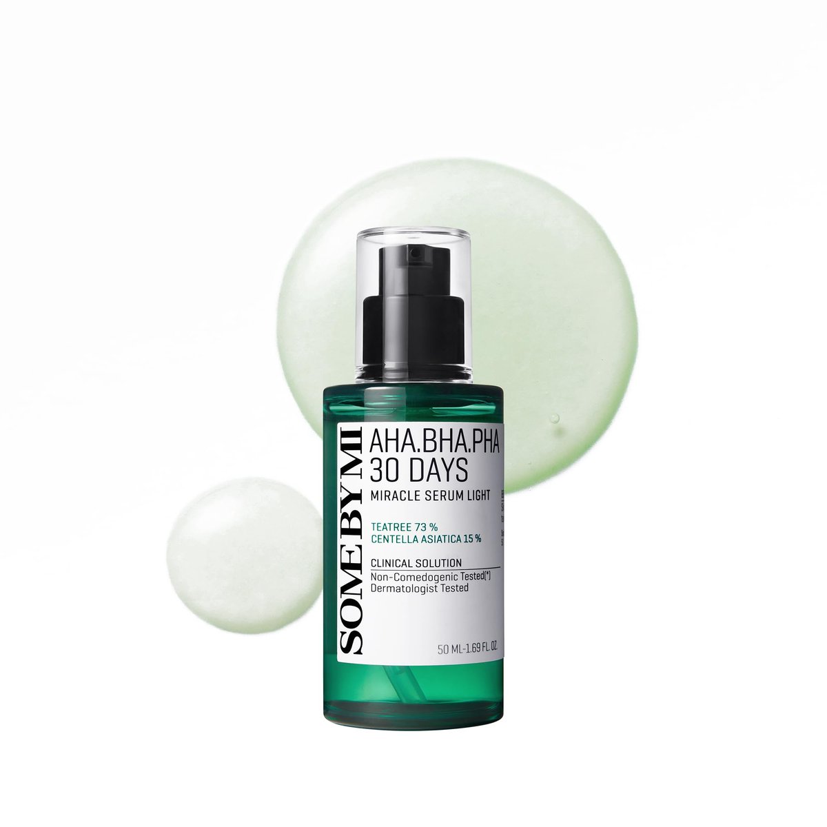 SOME BY MI AHA BHA PHA 30 Days Miracle Serum Light - 1.69oz (50ml) - Daily Exfoliating Salicylic Acid Serum for Pore and Blackhead Care - Centella & Niacinamide for Skin Soothing - Korean Skin Care - görsel 1