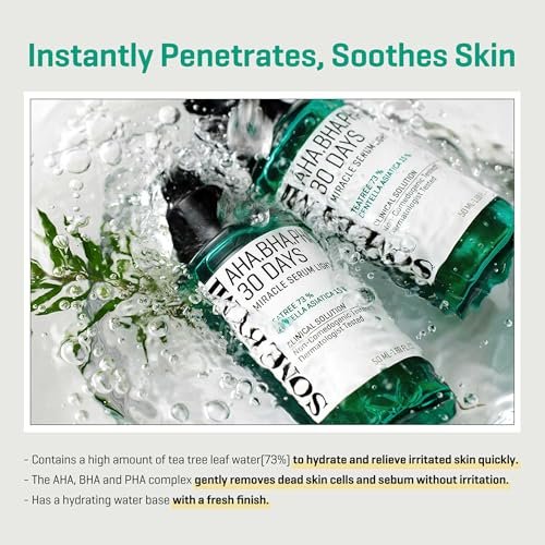 SOME BY MI AHA BHA PHA 30 Days Miracle Serum Light - 1.69oz (50ml) - Daily Exfoliating Salicylic Acid Serum for Pore and Blackhead Care - Centella & Niacinamide for Skin Soothing - Korean Skin Care - görsel 8
