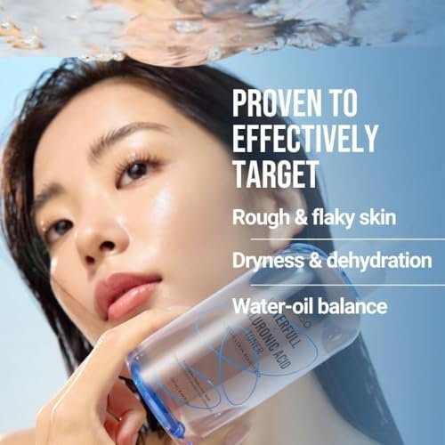 Jumiso Waterfull Hyaluronic Toner 250ml - Deep Hydration Facial Toner for All Skin Types, Vegan & Fragrance-Free Avelisse