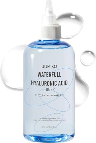 Jumiso Waterfull Hyaluronic Toner 250ml - Deep Hydration Facial Toner for All Skin Types, Vegan & Fragrance-Free Avelisse