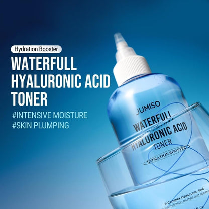 Jumiso Waterfull Hyaluronic Toner 250ml - Deep Hydration Facial Toner for All Skin Types, Vegan & Fragrance-Free Avelisse