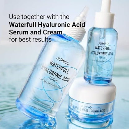 Jumiso Waterfull Hyaluronic Toner 250ml - Deep Hydration Facial Toner for All Skin Types, Vegan & Fragrance-Free Avelisse