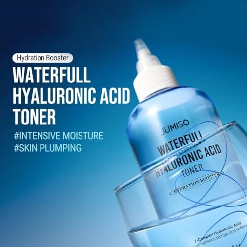 Jumiso Waterfull Hyaluronic Toner 250ml - Deep Hydration Facial Toner for All Skin Types, Vegan & Fragrance-Free Avelisse