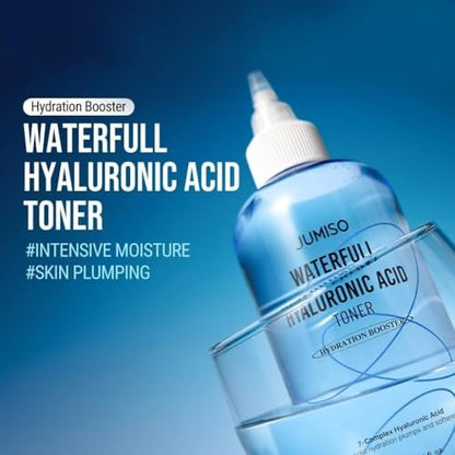 Jumiso Waterfull Hyaluronic Toner 250ml - Deep Hydration Facial Toner for All Skin Types, Vegan & Fragrance-Free Avelisse