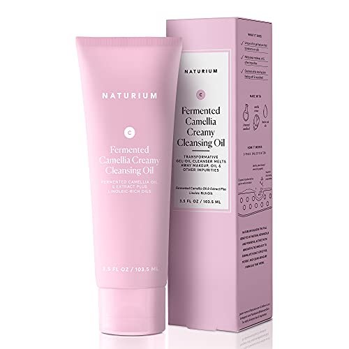 Naturium Camellia Creamy Cleansing Oil - Fermented Camellia Oil & Linoleic-Rich Oils, 3.5 oz Avelisse