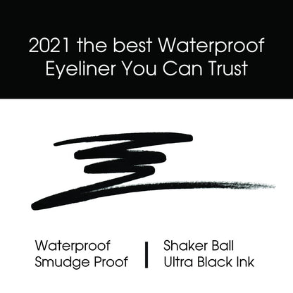 Kokie Precise Longwear Liquid Eyeliner - Waterproof & Smudge Proof - Black