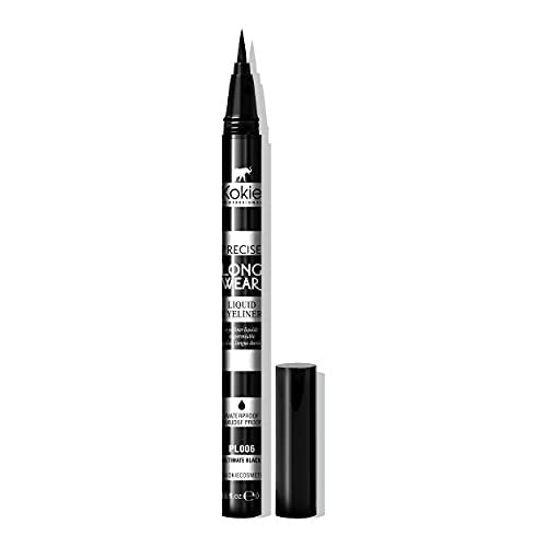Kokie Precise Longwear Liquid Eyeliner - Waterproof & Smudge Proof - Black - görsel 1
