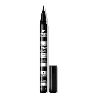 Kokie Precise Longwear Liquid Eyeliner - Waterproof & Smudge Proof - Black