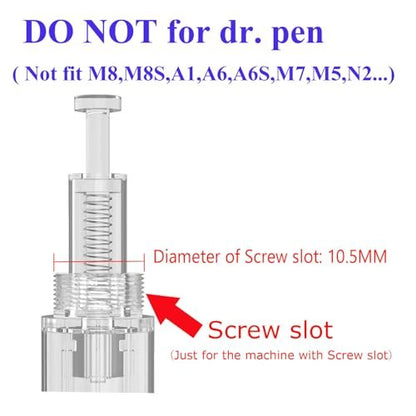 PIPM Microneedling Cartridges for Derma Pen (10 PCS, 36 Pin, 0.25mm) – At-Home Microneedling Kit Avelisse