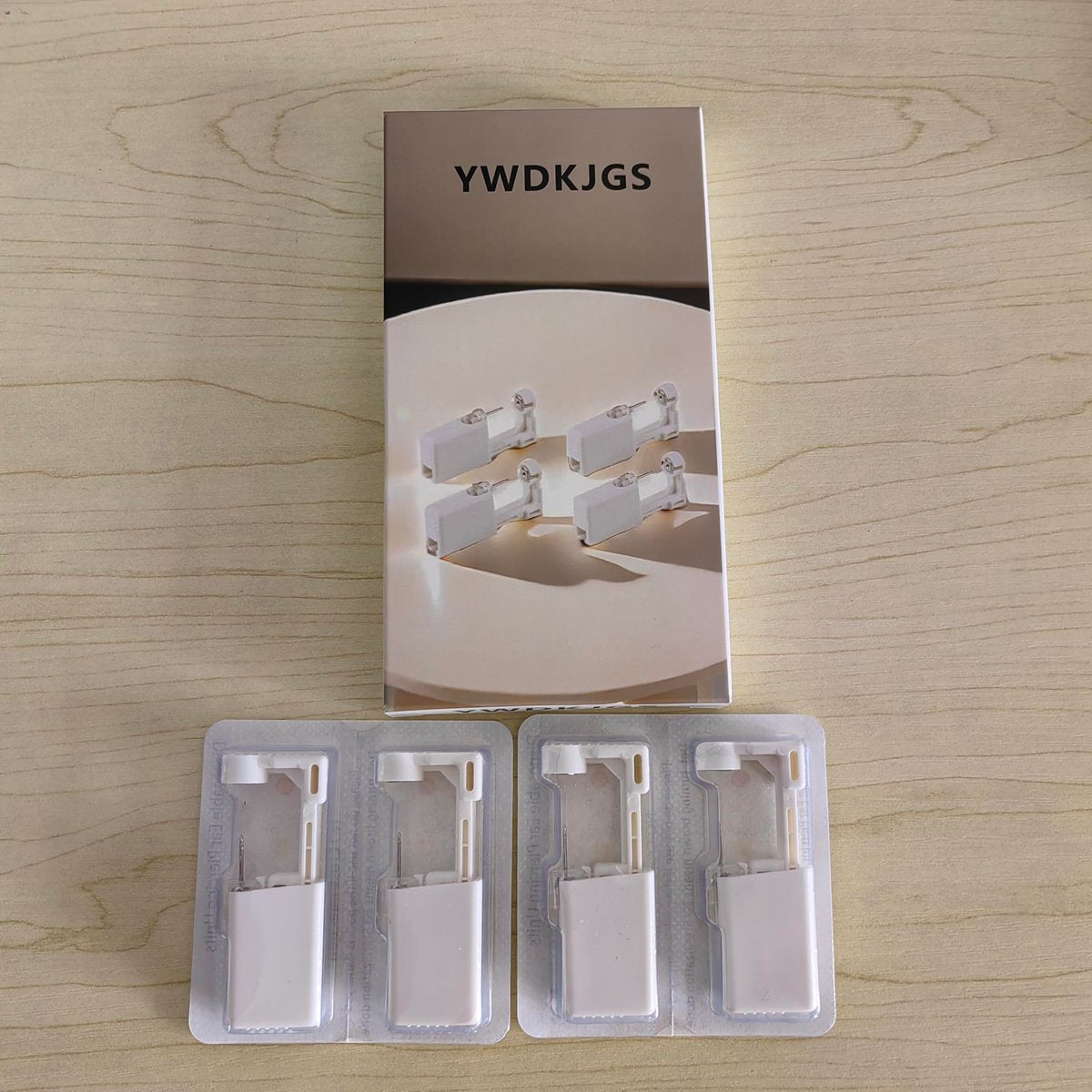 YWDKJGS Ear Piercing Kit - 4 Pack Surgical Steel Stud Earrings for Safe DIY Piercing (Silver) - görsel 13