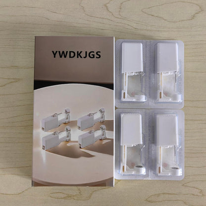 YWDKJGS Ear Piercing Kit - 4 Pack Surgical Steel Stud Earrings for Safe DIY Piercing (Silver)