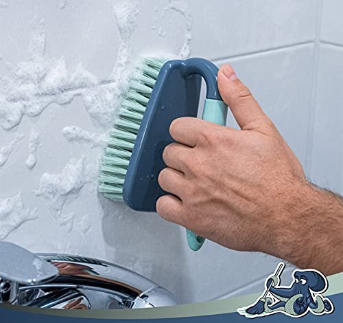 DSV Standard Scrub Brush – Stiff Flexible Bristles, Comfort Grip – Ideal for Bathroom, Shower, Kitchen & Sink Cleaning – 1 Pack - görsel 6