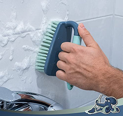 DSV Standard Scrub Brush – Stiff Flexible Bristles, Comfort Grip – Ideal for Bathroom, Shower, Kitchen & Sink Cleaning – 1 Pack