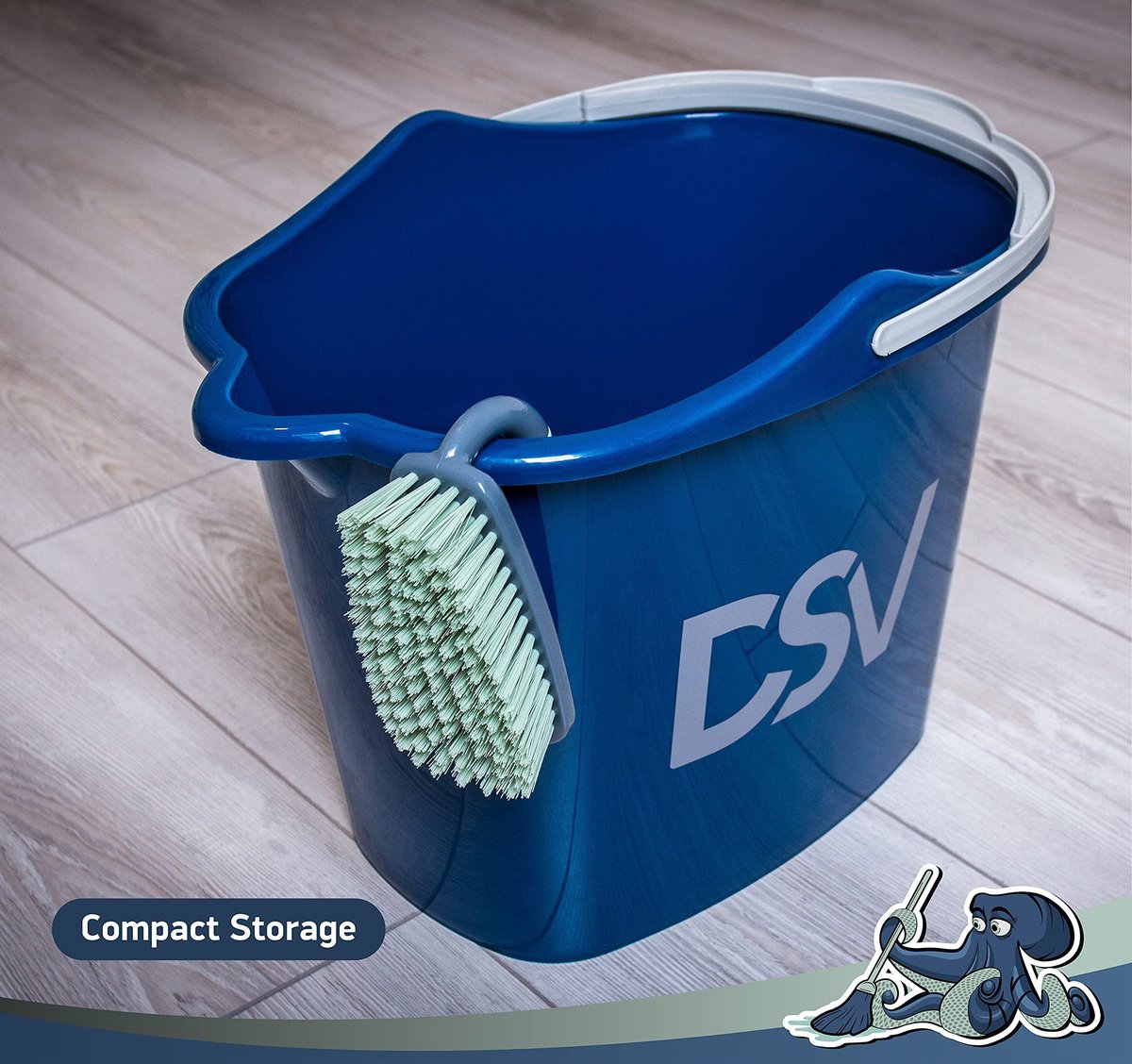 DSV Standard Scrub Brush – Stiff Flexible Bristles, Comfort Grip – Ideal for Bathroom, Shower, Kitchen & Sink Cleaning – 1 Pack - görsel 9