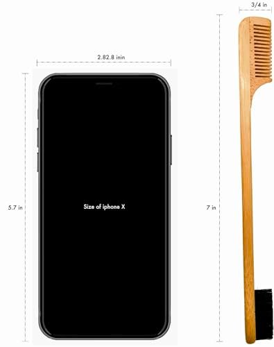 2-in-1 Sapling Mustache Brush & Comb (2-Pack) – Boar Bristle & Bamboo by Green Beard Grmng Avelisse