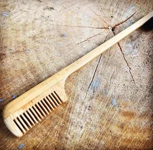 2-in-1 Sapling Mustache Brush & Comb (2-Pack) – Boar Bristle & Bamboo by Green Beard Grmng Avelisse