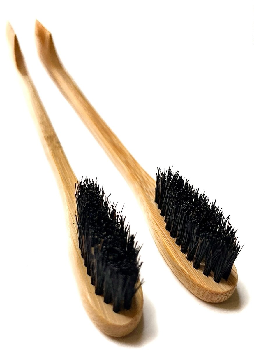 2-in-1 Sapling Mustache Brush & Comb (2-Pack) – Boar Bristle & Bamboo by Green Beard Grmng Avelisse