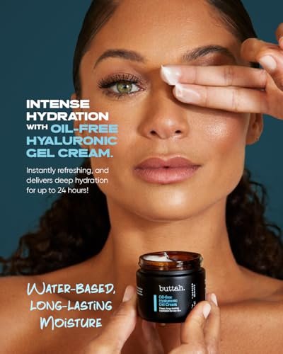 Buttah Skin by Dorion Renaud Oil-Free Hyaluronic Gel Cream - 2 oz Daily Moisturizer for Deep Hydration - görsel 6