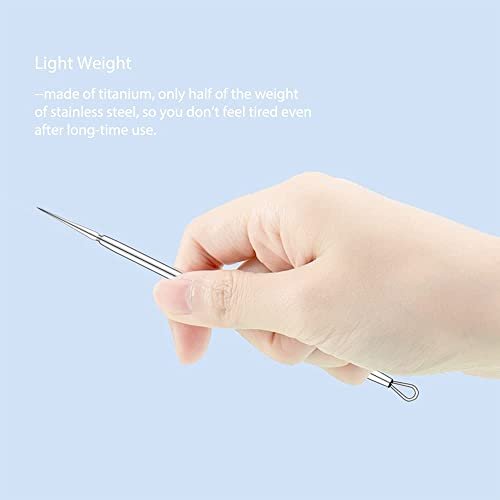 ZIZZON Titanium Lancet Needle Acne Blackhead Remover Pimple Extractor Popper Tool - görsel 8