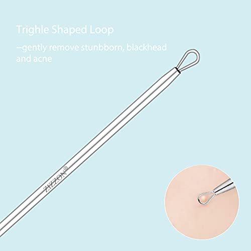 ZIZZON Titanium Lancet Needle Acne Blackhead Remover Pimple Extractor Popper Tool - görsel 10