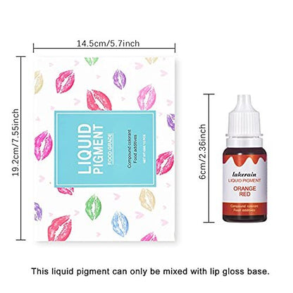 BONNIE CHOICE 12 Colors Liquid Lip Gloss Pigment Set - DIY Lipstick Colorant for Lip Gloss Base, Edible Plant-Based Dye Avelisse
