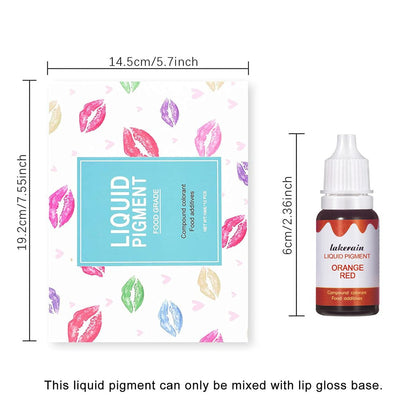 BONNIE CHOICE 12 Colors Liquid Lip Gloss Pigment Set - DIY Lipstick Colorant for Lip Gloss Base, Edible Plant-Based Dye Avelisse