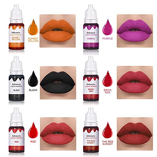 BONNIE CHOICE 12 Colors Liquid Lip Gloss Pigment Set - DIY Lipstick Colorant for Lip Gloss Base, Edible Plant-Based Dye Avelisse