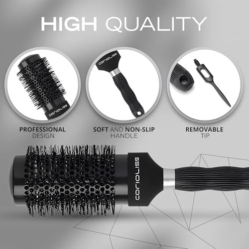Corioliss Professional Ceramic Hair Roller Brush for Women – 53mm for Short Hair & Precise Styling - görsel 10