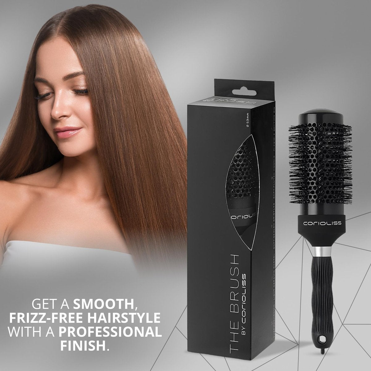 Corioliss Professional Ceramic Hair Roller Brush for Women – 53mm for Short Hair & Precise Styling - görsel 13