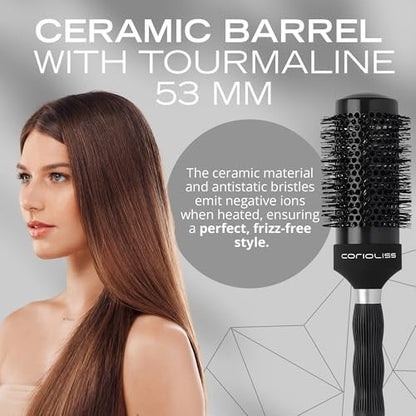 Corioliss Professional Ceramic Hair Roller Brush for Women – 53mm for Short Hair & Precise Styling