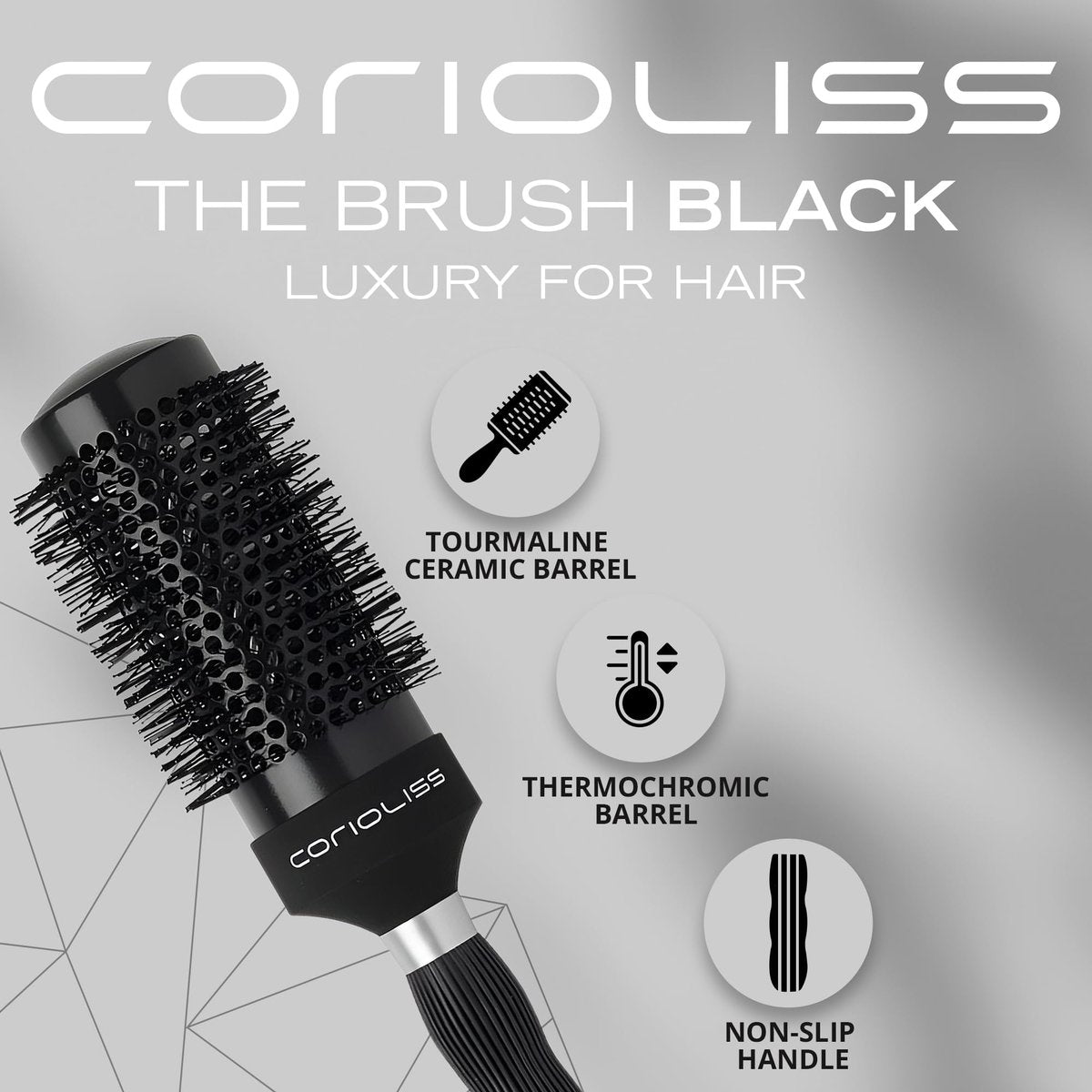 Corioliss Professional Ceramic Hair Roller Brush for Women – 53mm for Short Hair & Precise Styling - görsel 3