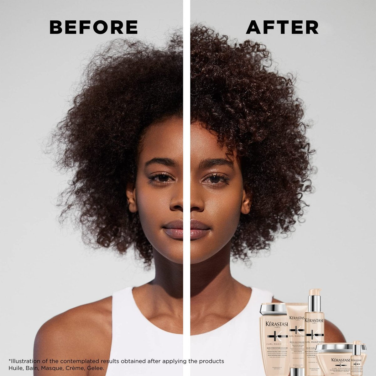 KÉRASTASE Curl Manifesto Hydratation Douceur Shampoo - Hydrates & Softens Wavy, Curly & Coily Hair, Removes Build Up, Reduces Frizz, 8.5 Fl Oz - görsel 7