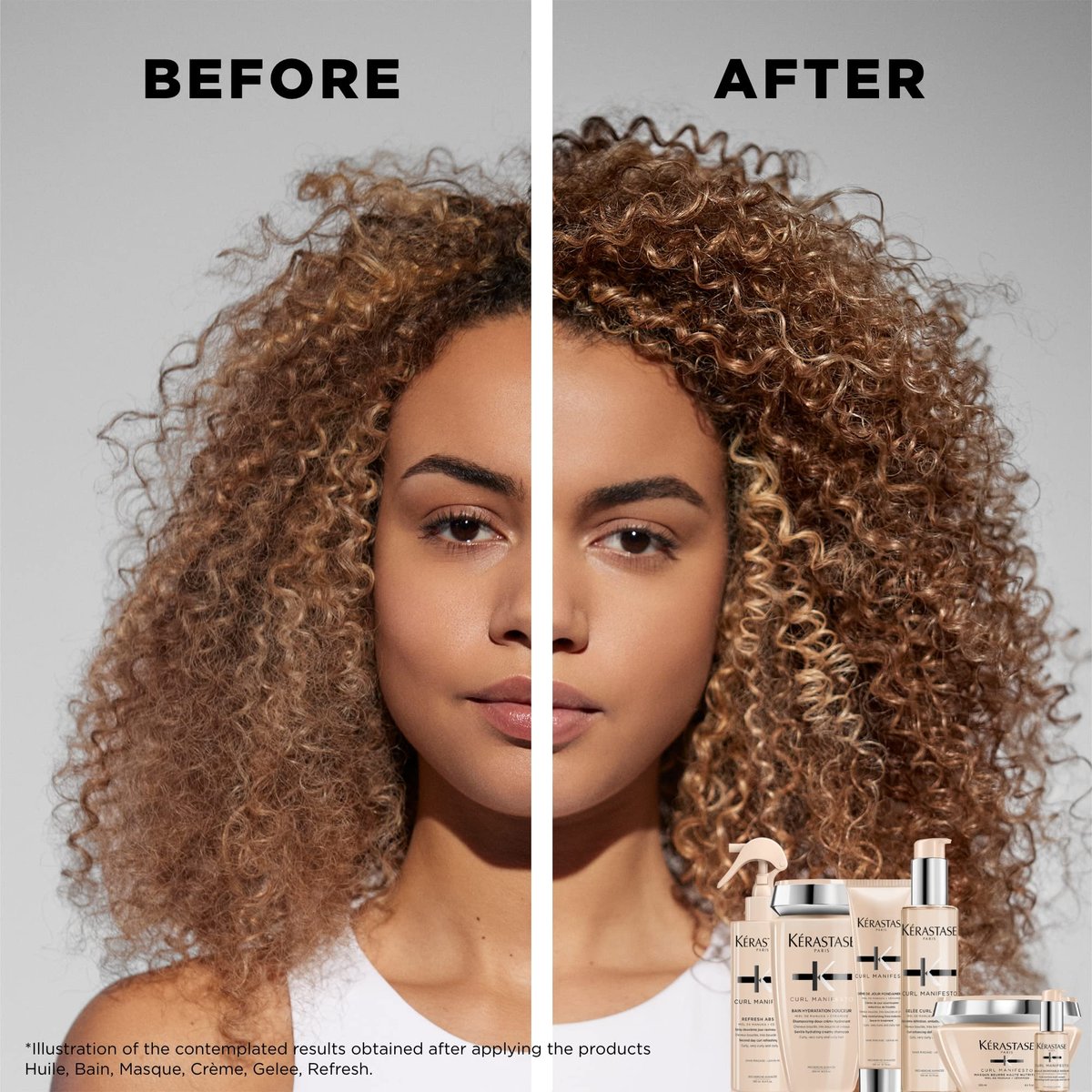KÉRASTASE Curl Manifesto Hydratation Douceur Shampoo - Hydrates & Softens Wavy, Curly & Coily Hair, Removes Build Up, Reduces Frizz, 8.5 Fl Oz - görsel 5