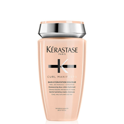 KÉRASTASE Curl Manifesto Hydratation Douceur Shampoo - Hydrates & Softens Wavy, Curly & Coily Hair, Removes Build Up, Reduces Frizz, 8.5 Fl Oz