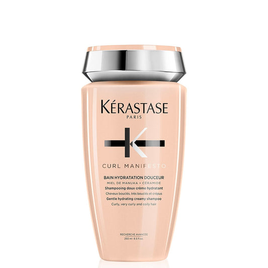 KÉRASTASE Curl Manifesto Hydratation Douceur Shampoo - Hydrates & Softens Wavy, Curly & Coily Hair, Removes Build Up, Reduces Frizz, 8.5 Fl Oz