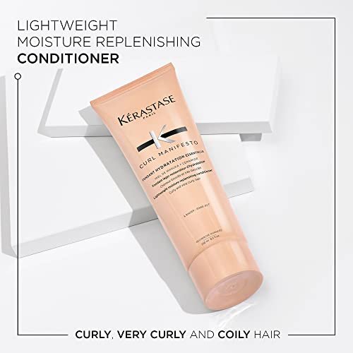 KÉRASTASE Curl Manifesto Hydratation Essentielle Conditioner - Lightweight Detangling & Frizz Control for Wavy, Curly & Coily Hair - 8.5 Fl Oz Avelisse