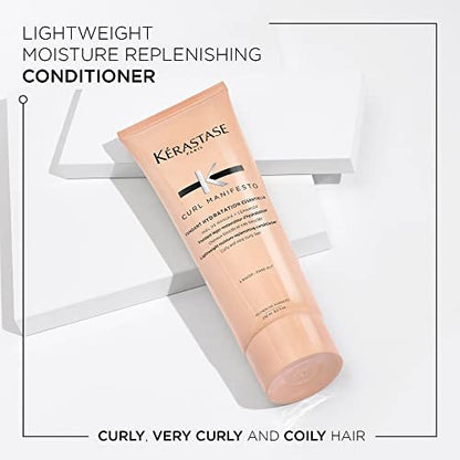 KÉRASTASE Curl Manifesto Hydratation Essentielle Conditioner - Lightweight Detangling & Frizz Control for Wavy, Curly & Coily Hair - 8.5 Fl Oz Avelisse