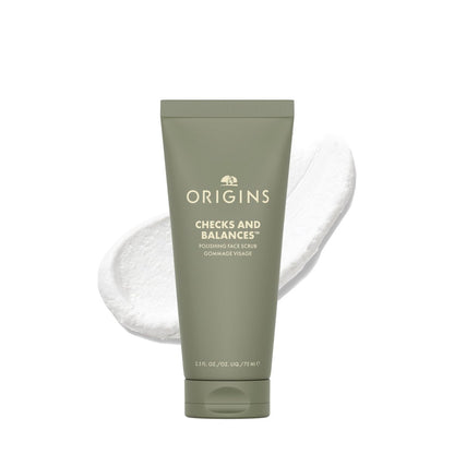 Origins Checks and Balances Polishing Face Scrub - Gently Exfoliates to Smooth Skin & Visibly Minimize Pores - With Bamboo, 2.5 Fl Oz Avelisse