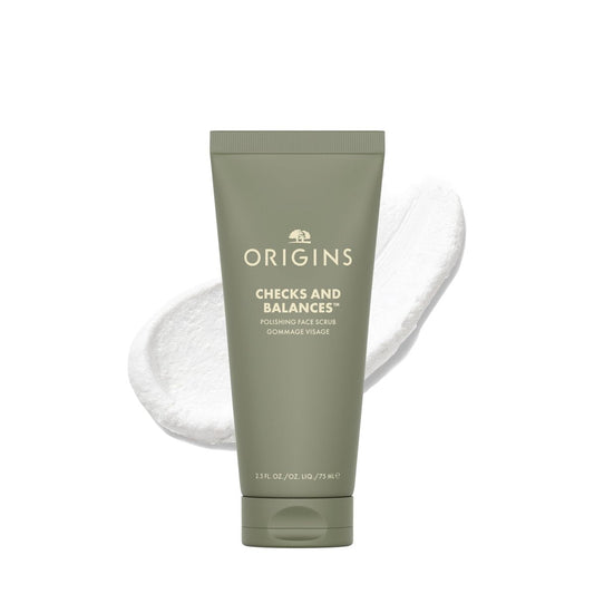 Origins Checks and Balances Polishing Face Scrub - Gently Exfoliates to Smooth Skin & Visibly Minimize Pores - With Bamboo, 2.5 Fl Oz Avelisse
