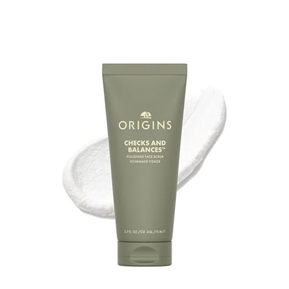 Origins Checks and Balances Polishing Face Scrub - Gently Exfoliates to Smooth Skin & Visibly Minimize Pores - With Bamboo, 2.5 Fl Oz Avelisse