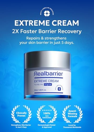 Real Barrier Extreme Cream – Hydrating Korean Moisturizer with Hyaluronic Acid & Ceramides for Sensitive Skin, 1.69 fl oz