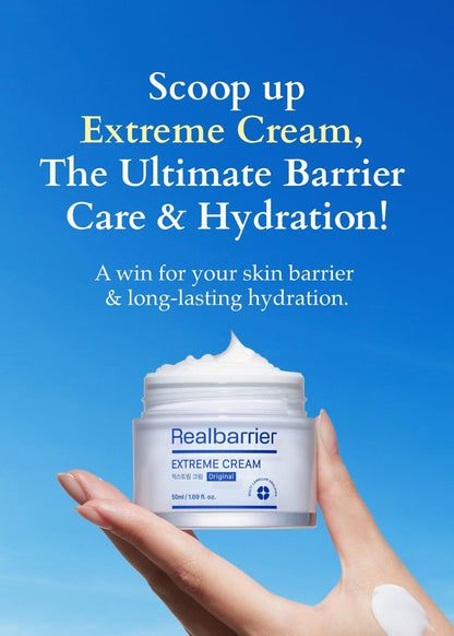 Real Barrier Extreme Cream – Hydrating Korean Moisturizer with Hyaluronic Acid & Ceramides for Sensitive Skin, 1.69 fl oz