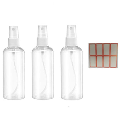 ZALUJMUS 50ml Mini Empty Travel Spray Bottles with Labels, Set of 3