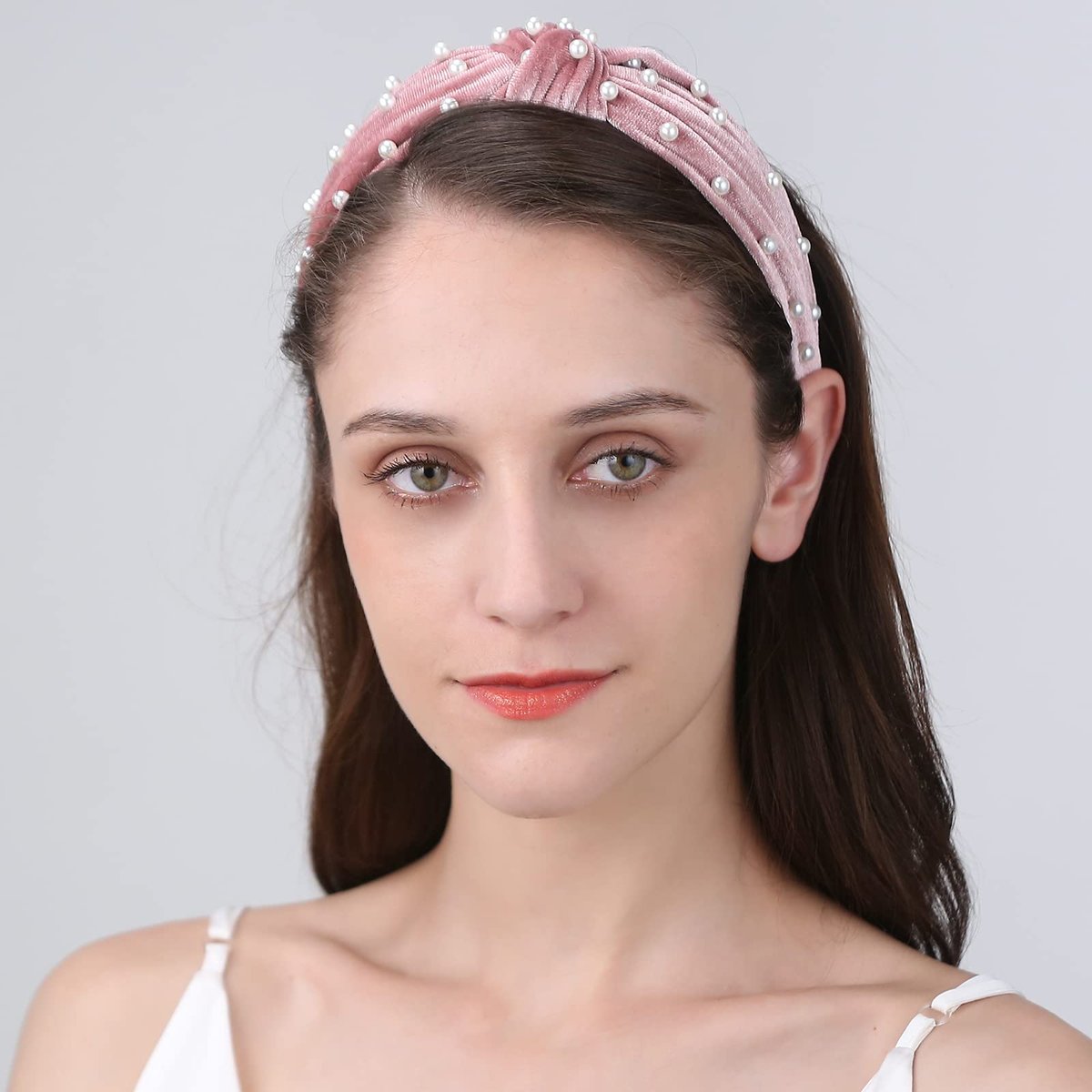 Funtopia 10-Piece Knotted Pearl Wide Headbands Set – Velvet, Leopard Print & Turban Styles for Women & Girls Avelisse