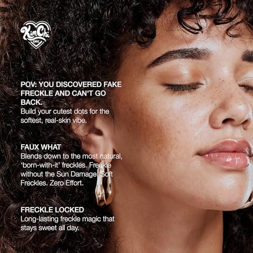 KimChiChic Beauty Candy Girl Fake Freckle Pen - Natural-Looking Fast-Drying Faux Freckles Face Makeup - Afternoon In The Flower Field Red-Brown Shade - 0.10 fl oz Avelisse