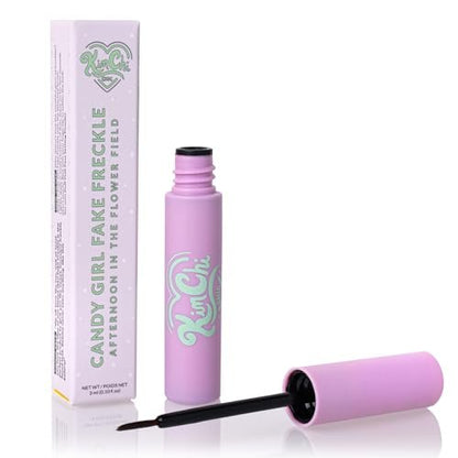 KimChiChic Beauty Candy Girl Fake Freckle Pen - Natural-Looking Fast-Drying Faux Freckles Face Makeup - Afternoon In The Flower Field Red-Brown Shade - 0.10 fl oz Avelisse