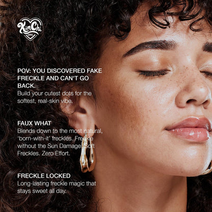KimChiChic Beauty Candy Girl Fake Freckle Pen - Natural-Looking Fast-Drying Faux Freckles Face Makeup - Afternoon In The Flower Field Red-Brown Shade - 0.10 fl oz Avelisse