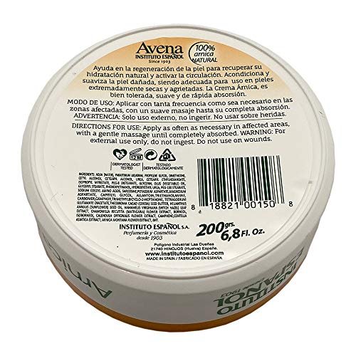 Avena Arnica Cream – Intense Moisturizer for Severely Dry, Rough Skin with Natural Arnica & Cocoa Butter (6.7 oz) - görsel 4